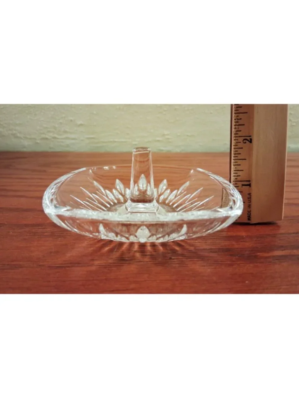 Ring Dish Holder By Vera Wang for Wedgwood Duchesse Square Crystal Vintage